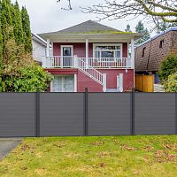 Louvered fencing INIWOODgardenWPCcontemporary