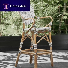Contemporary bar chair Isabelloutdoorindoorwalnut