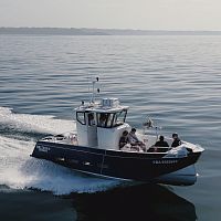 Outboard day fishing boat SELKIE 800 PECHE PROtwin-enginewheelhousemulti-use