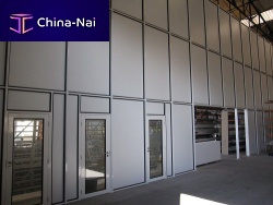 Removable partition INDUSTRY 70plasterboardaluminumfor industrial use