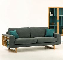 Contemporary sofa LIBRERIA SOFTfabricgray2-person
