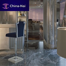 Contemporary bar chair P/715-Bindoorfabriclacquered wood base