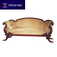 Traditional sofa TORLAfabricbeigebeech