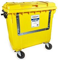 Plastic waste container 27-1755waste oilwith lid4-wheel