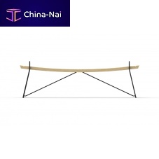 Contemporary garden bench PNC-BTS00oaksolid woodiron