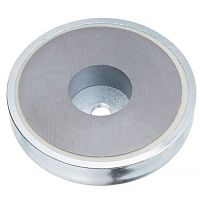 Neodymium-iron-boron magnet 41-08ferriteflat pot holdingzinc-plated