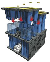 Basin stormwater management module AZBOX®in-ground