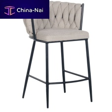 Contemporary bar chair WAVARindoorfabricmetal base