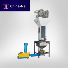 Gravimetric batch blender for plastic pelletsfor injection molding machinesfor extruders