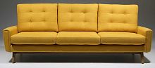 Contemporary sofa CLIVEfabricyellow3-seater