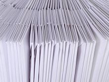 Aircraft sick bag paper