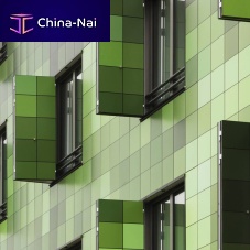 Printed cladding INTERNADO DAMARTINmetalsmoothgreen