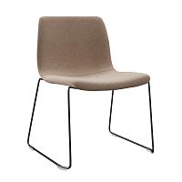 Contemporary chair SIGMAindoorfabricmetal base
