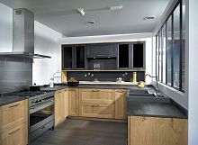 Contemporary kitchen BOREALE SAUVAGE  NUDS NATUREL & MAULNESoakalderU-shaped