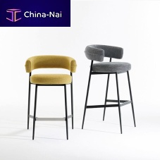 Contemporary bar chair NENA indoorfabricleather