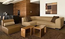 Modular sofa BLOCcontemporaryfabricbrown