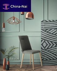 Contemporary chair ADAindoorfabricbeech base