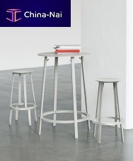 Contemporary high bar table REVOLVER powder-coated steelroundcommercial