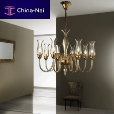 Traditional chandelier 2612glasschromed metalcommercial