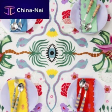 Fabric tablecloth NAMMOS BRIGHT GRAPHIC SUMMER commercial