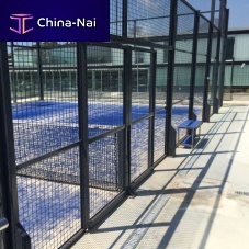 Steel wire mesh PADEL COURTfor fencingsquare meshblack