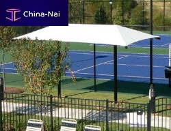 Rectangular parasol DUAL COLUMNside postfabricpowder-coated steel