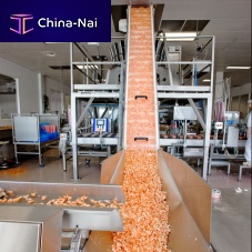 Modular belt conveyor PMcurvedinclinedstraight