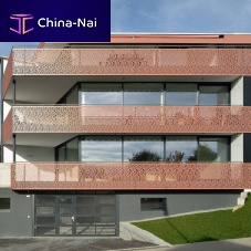 Wood fiber railing FORMBOARD TOP PINE - MINERGIE-P-ECO MFHwith panelsoutdoorfor balconies