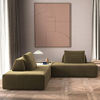 Modular sofa PLATFORMcornercontemporaryfabric