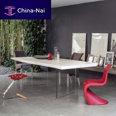 Contemporary table MASTERglassironiron base