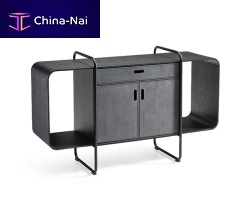 Contemporary sideboard APELLEwoodenlacquered metalleather