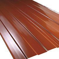 Aluminum roofing sheet PRESSED ALONGcopperpolyestercolored