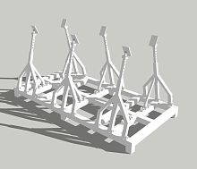 Sailboat cradle SB-02adjustablemobileheavy haul