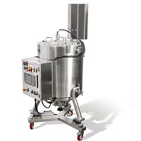 Mixer for the pharmaceutical industry dynamicbatchfor liquids