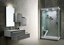 Contemporary bathroom LA PIETRA ORIENTEwoodenglass