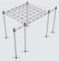 Metal roof system modularmetal profilefor special events