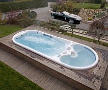 Built-in swim spa AQUAFIT PLUSoval6-personhome