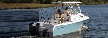 Outboard walkaround 240 WACtwin-enginesport-fishing10-person max.
