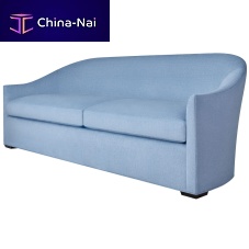 Contemporary sofa Harperfabricbluewith removable cushion