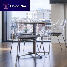 Contemporary restaurant chair GLOBEindoorpolycarbonatewith armrests