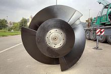 Archimedes screw pump for wastewaterelectricindustrial