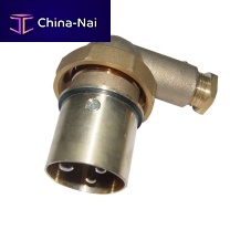 Ship watertight electrical plug IMPA 792852 brassmale