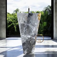 Free-standing washbasin SANTORINImarblehandmadewithout hole