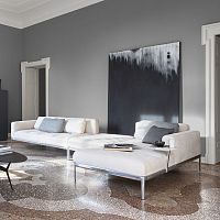 Contemporary daybed ALUZEN / P05fabricleathersynthetic leather