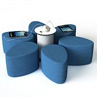 Contemporary chair SMARTindoorfabricsmart