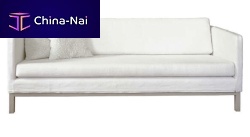 Contemporary sofa KARIN linenwhite3-seater