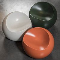 Contemporary chair BALLoutdoorindoorABS