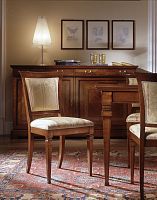 Traditional chair D 603indoorfabriccherrywood base