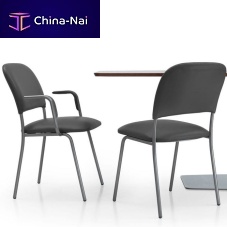 Contemporary chair GINEVRA indoorleathermetal base