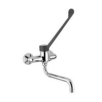 Wall-mounted mixer tap 09488metalkitchen2-hole